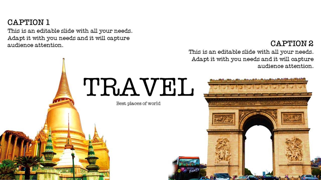 Free - Attractive Travel Presentation Template Designs-Two Node